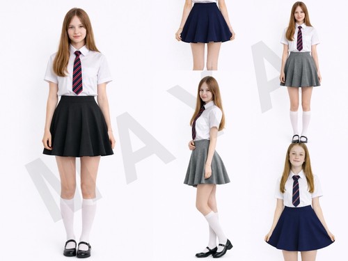 Girls jersey school skirts - jersey,