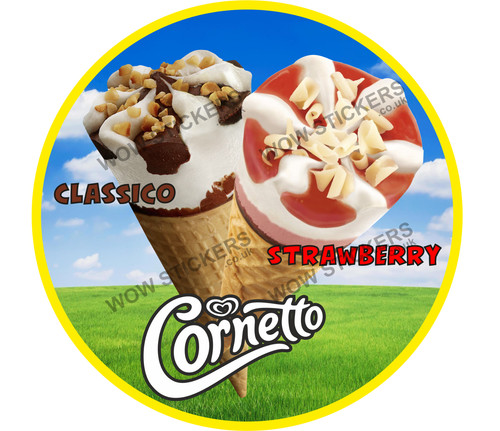 Ice cream van sticker - , classico
