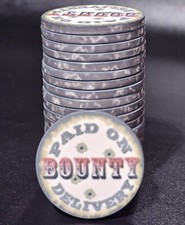 25 x 39mm Bounty Chip for Poker Tournament Ceramic