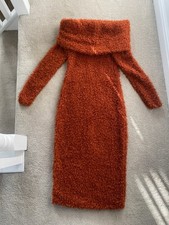 Rare Kevan Jon Rust Bouclé Wrap Dress – UK 8  Luxe Texture