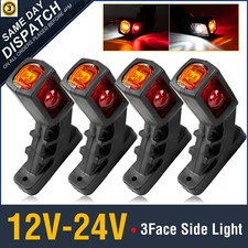 Side Stalk Marker Light Clearance 12V24V Rear Lamp Truck Lorry Trailer Tipper UK