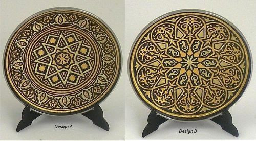 Damascene gold star - damascene, design