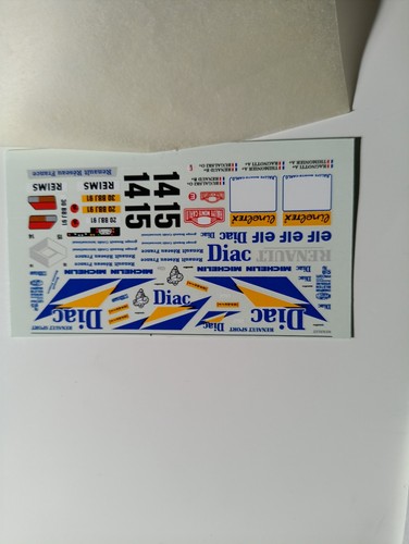 Decals renault clio maxi - decals, 1/43