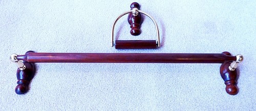 Wooden mahogany and - "mahogany", brass
