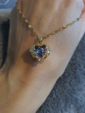 Ocean Heart Pendant Necklaces