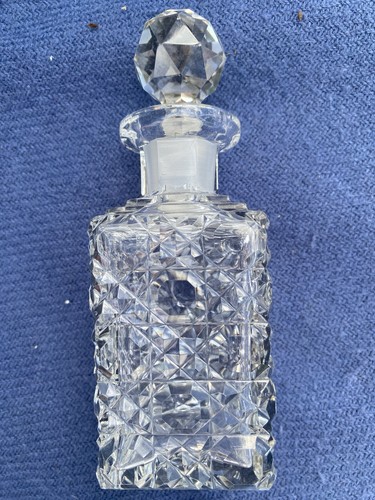 Vintage cut glass perfume - vintage,