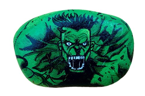 Hand painted rock the - painted,