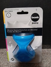 Joovy Boob 5oz Ounce Bottle Sleeve BLUE in Color Silicone New