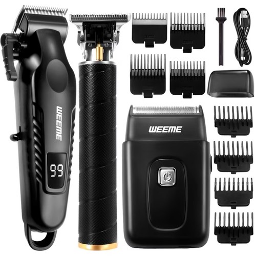 3pcs mens hair clippers - 3pcs,