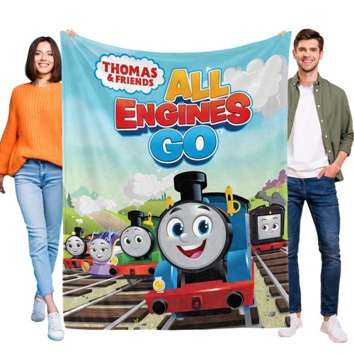 Thomas train flannel blanket - train,