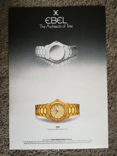 Ebel watch vintage magazine - ebel,