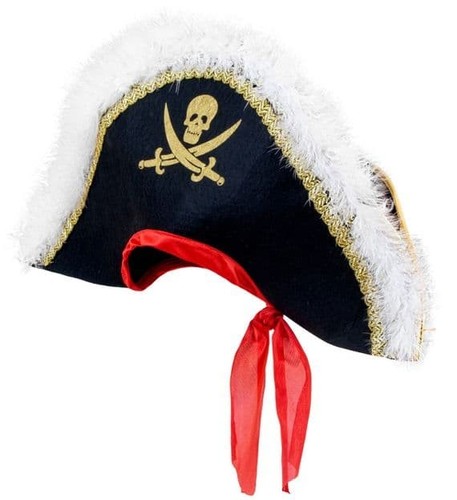 Deluxe pirate captain hat - deluxe,