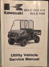 OEM 2009 Kawasaki MULE 4010 4X4 MULE 4000 Service  Repair Manual # 99924-1406-01