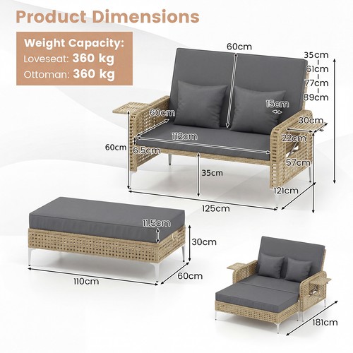 Ottoman piece patio - ottoman,