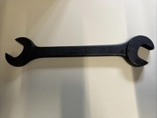 VERY LARGE VINTAGE EAGLE BRAND DOUBLE ENDED SPANNER 2” AF  & 1 7/8”AF OLD TOOLS
