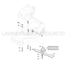 GENUINE MOUNTFIELD HP414 PETROL LAWNMOWER 2011-2016 BLADE ASSEMBLY PARTS