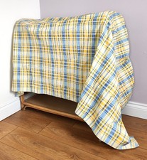 Vintage 90s Check Plaid Yellow