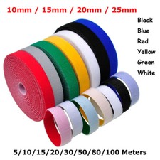 Width 10/15-25mm Back to Back Hook ＆ Loop Fastening Tape Self-Gripping Cable Tie