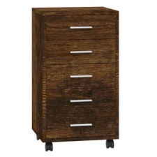 Filing Cabinet Office Storage Drawer Portable with Castors File Document Drawers