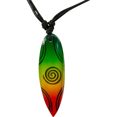 Tribal wooden surfboard - wooden,