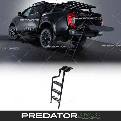 Rear tailgate folding ladder - rear,