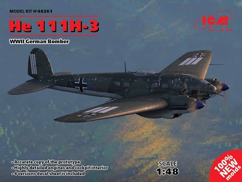 Icm 48261 heinkel 111h - 48261, he-111h-3