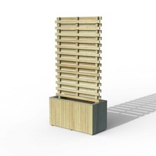 Wooden Trellis Garden Planter