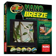 ZooMed NanoBreeze Screen Cage Large 25x25x30cm Chameleon Mesh ReptiBreeze