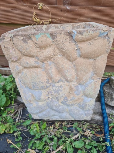 Concrete plant pots - concrete, pots.