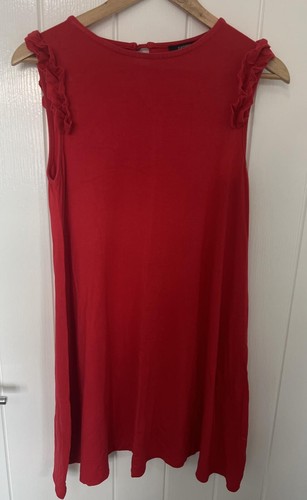 Papaya red jersey swing - papaya, dress