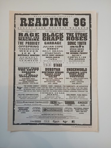 Reading festival 1996 sonic - festival,
