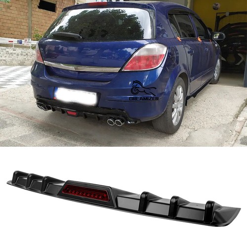 Black rear bumper diffuser lip - bumper,