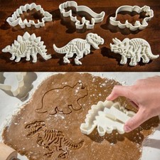Dinosaur Cookie Cutter Stampers Cake Biscuit Chocolate Cake Baking Mold Set of 3