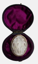 Antique Angelic Cameo Brooch