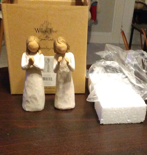 Willow tree sisters heart - by,