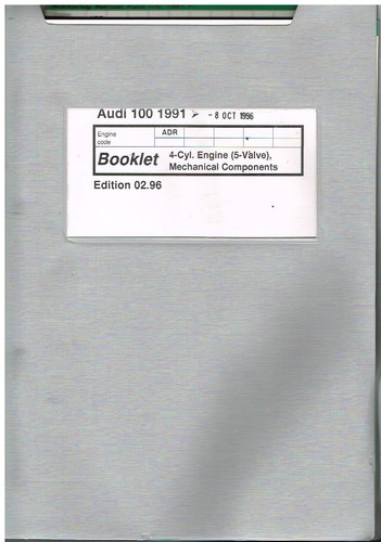 Audi 100 20v code - 1.8l,