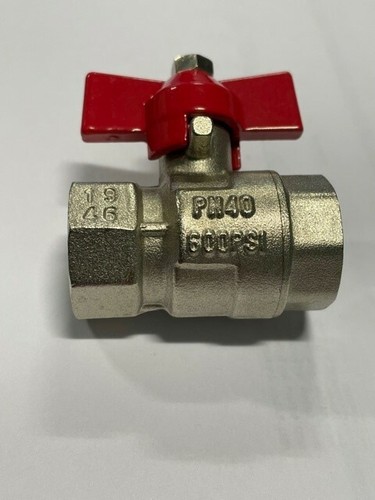 Brass ball valve - ball, x