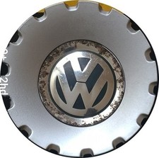 1x Used Original VW Passat B7 Alloy Centre Cap (B-60) 3C0601149A