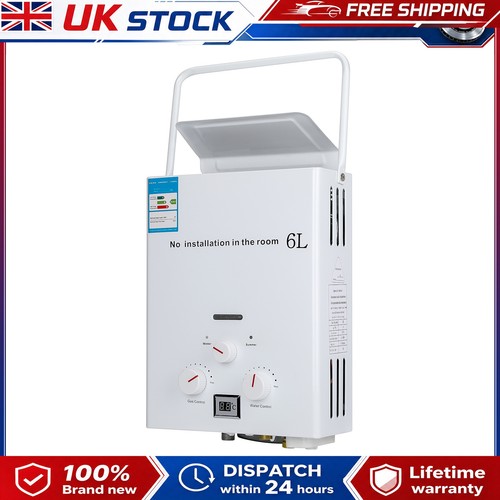 Tankless gas water heater - water,