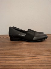 Clarks Ladies Black Leather