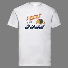 I Beat The Cube T Shirt 80s 3D