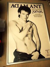 ADAM ANT PUNK ROCK POSTER 1983 "STRIP" ALBUM RELEASE RARE PROMO BILLBOARD POSTER