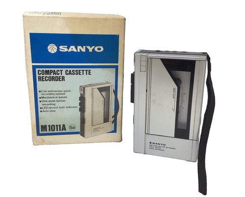 Vintage sanyo m1011a cassette - sanyo,