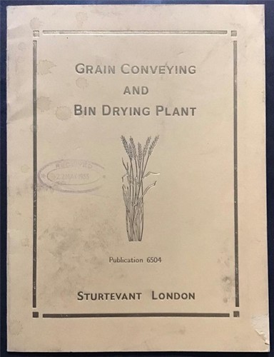Sturtevant grain drying bin - grain, &