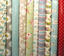 Clarke & Clarke PVC Fabric WIPE CLEAN Tablecloth Oilcloth Many Designs and Sizes