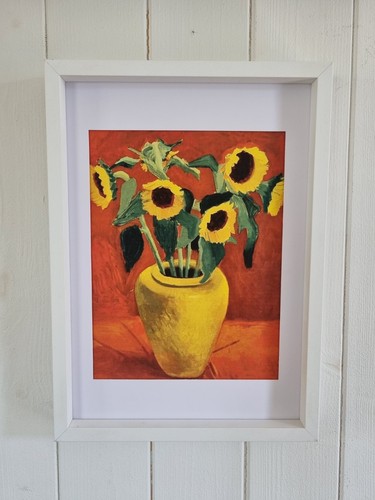 Framed hockney print x7 - , 9"x7"