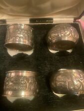 Antique set of 4 Sterling