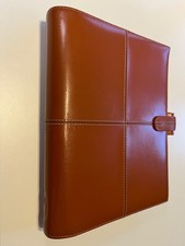 Vintage FiILOFAX CROSS Personal Organiser. Italian Leather. LIGHT BROWN
