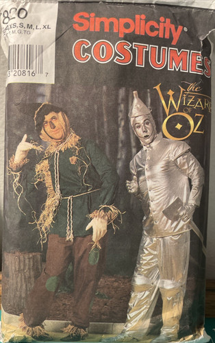 Simplicity 7820 wizard oz - simplicity, of