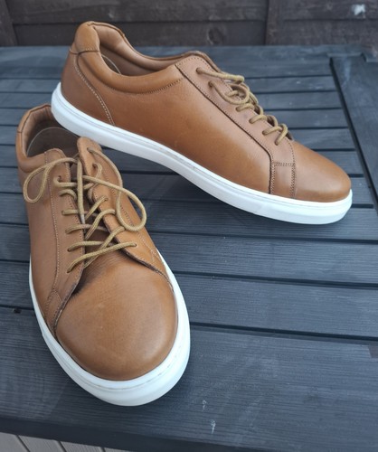 Brushed havana leather shoes - leather,